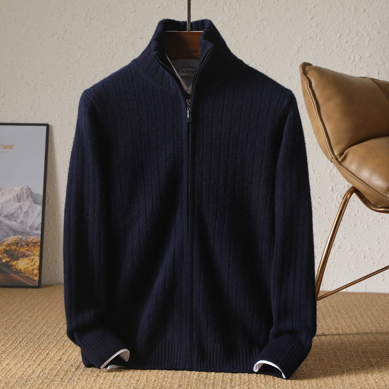 Cárdigan con cuello levantado  - Wool Coat Peacoat reseña y precio