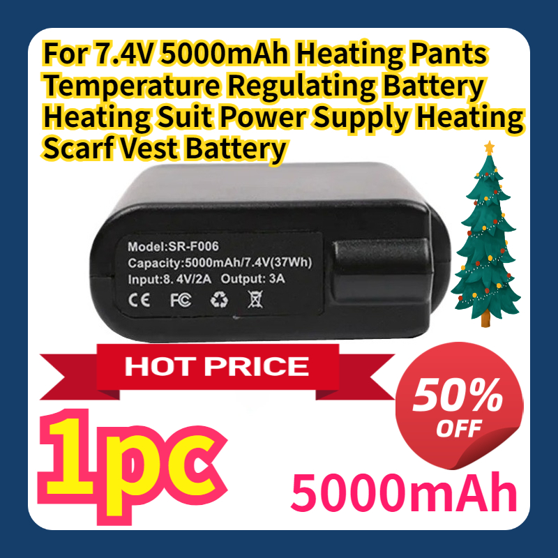 Batería de 7.4V 5000mAh para p - Heated Vest Battery reseña y precio
