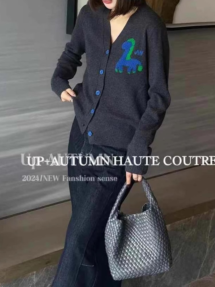 Cárdigan de punto jacquard de  - Wool Coat Peacoat reseña y precio