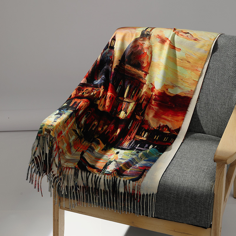 Bufanda de Cachemira con pintu - Shawl Wrap Winter reseña y precio
