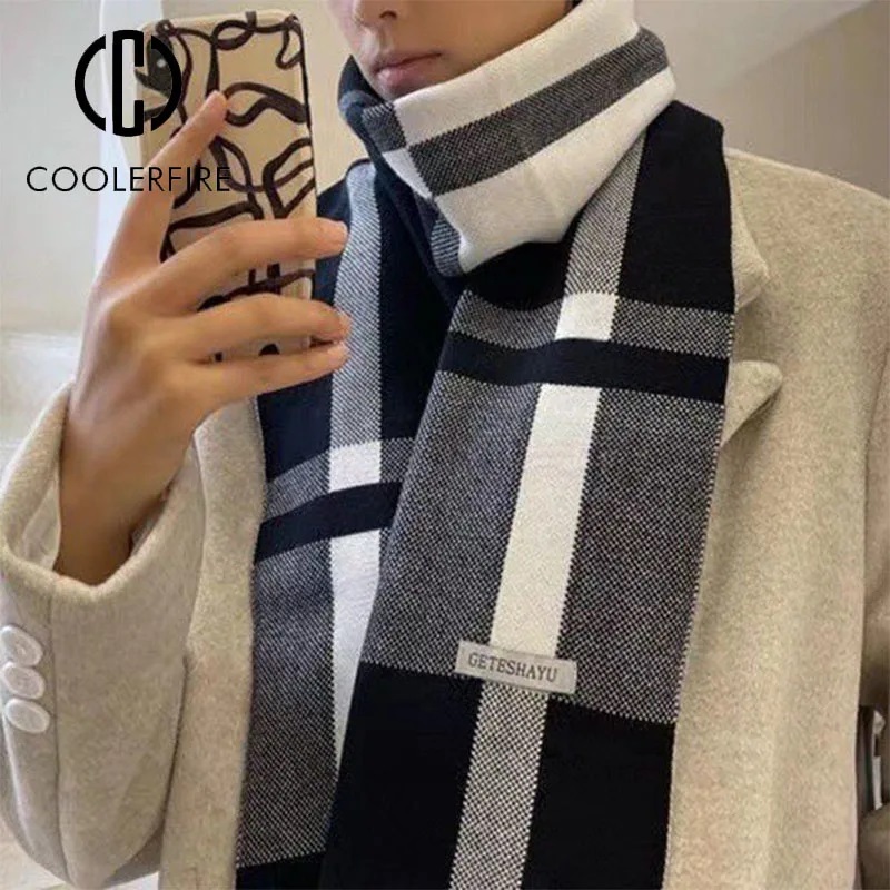 Nueva bufanda de invierno para - Wool Scarf Men reseña y precio